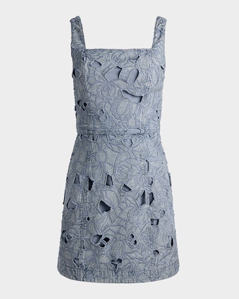 Significant Other Lucile Scarf Halter Mini Dress | Neiman Marcus