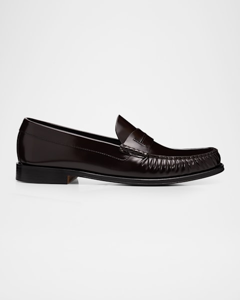 Giorgio Armani Men's Suede Driver Penny Loafers | Neiman Marcus
