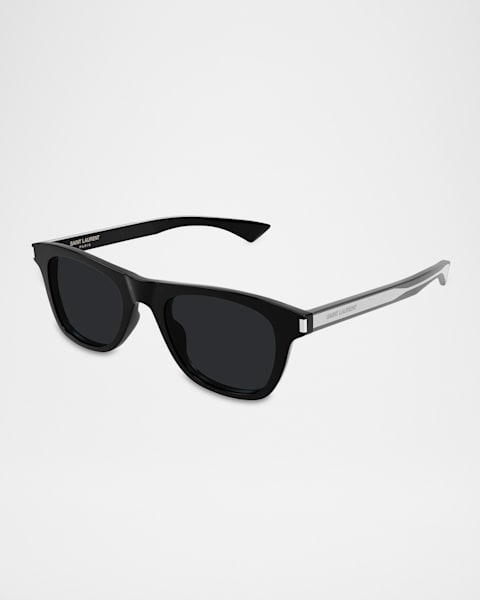 【YSL様】専用 Saint Laurent Men's Mask Flat-Top Propionate Shield Sunglasses