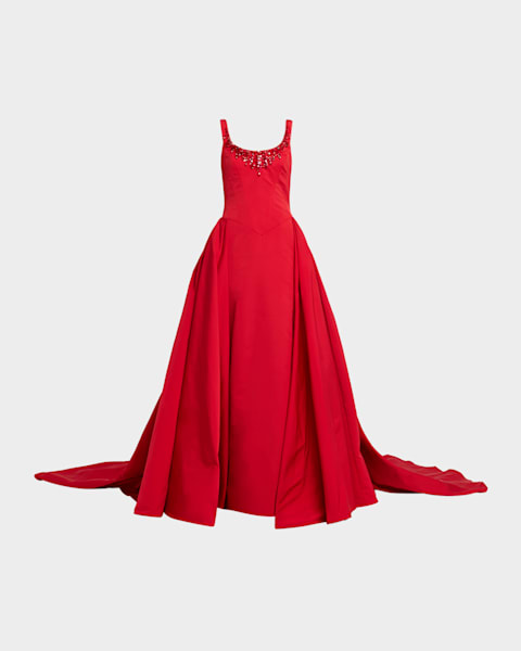 navy blue dress for baby girl EVELYN / Boat Neck Wedding Dress with Elegant Illusion Back