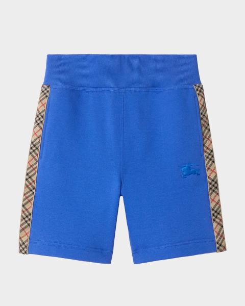 Burberry Boy's Oscar Check Cotton Shorts, Size 3-12 | Neiman Marcus