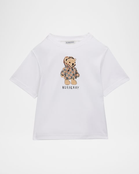 Burberry Boy's Cedar Thomas Bear Graphic-Print T-Shirt, Size 4-14