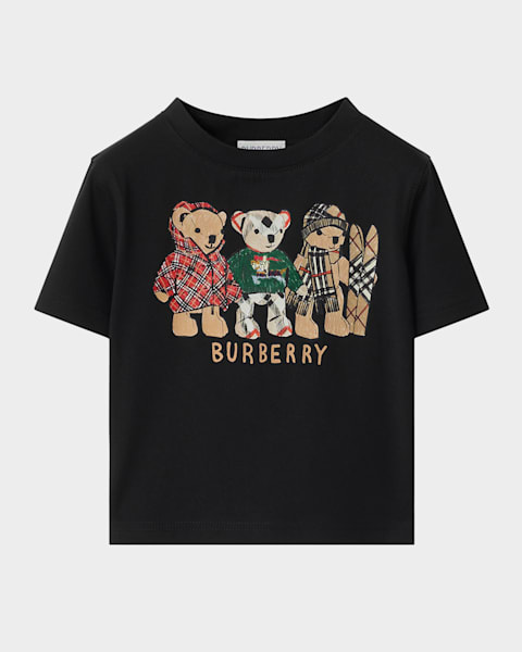 Burberry Boy's Cedar Thomas Bear Graphic-Print T-Shirt, Size 6M-2