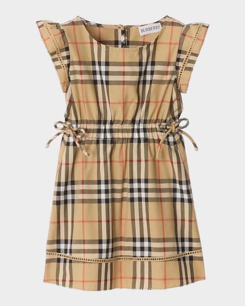 burberry halter dress Girl's Elsie Check-Print Dress, Size 3-14 Maxi dress