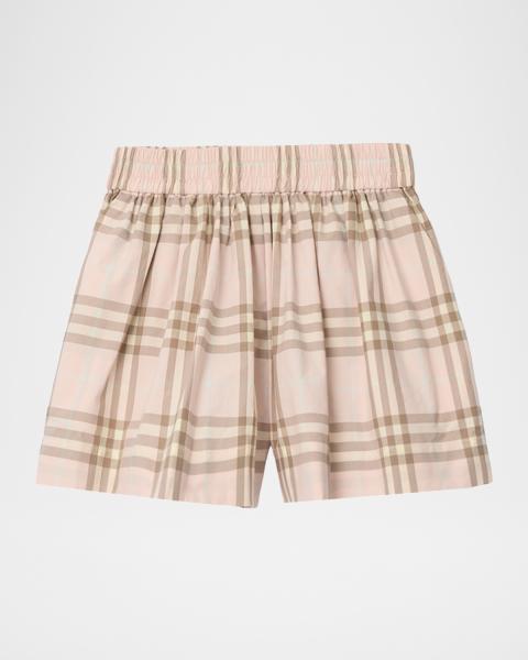 Burberry Boy's Oscar Check Cotton Shorts, Size 3-12 | Neiman Marcus