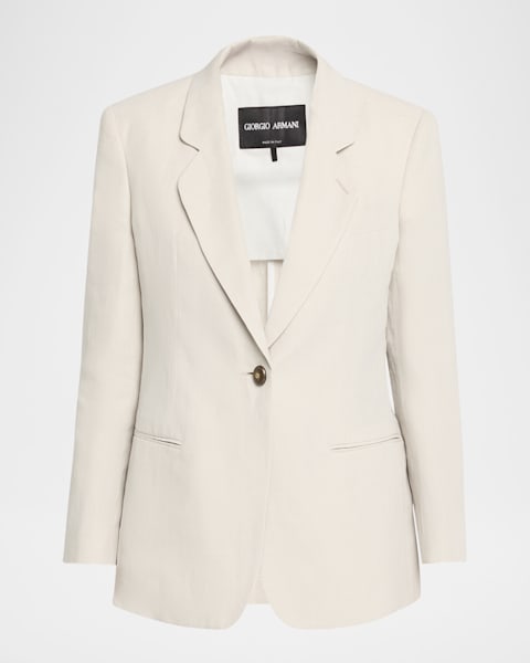Majestic Filatures Single-Button Double Faced Blazer | Neiman Marcus
