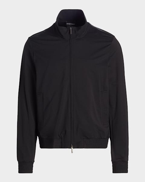 Emporio Armani Men's Zigzag Quilted Down Jacket | Neiman Marcus