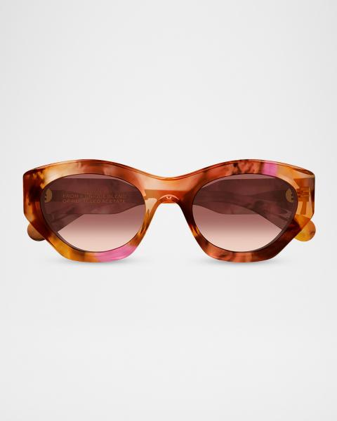 Chloe Gayia 58mm Acetate Semi-Shield Sunglasses | Neiman Marcus display picture 2