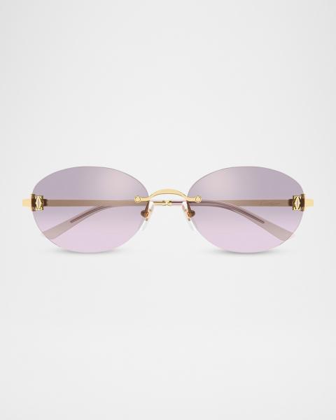 AUREUM COLLECTIVE Como Twisted Acetate Oval Sunglasses in Tortoise and Gold NEW St. Tropez | Aureum Collective main image 4