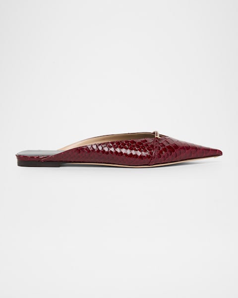 Prada Nubuck Leather Sabot Mules | Neiman Marcus