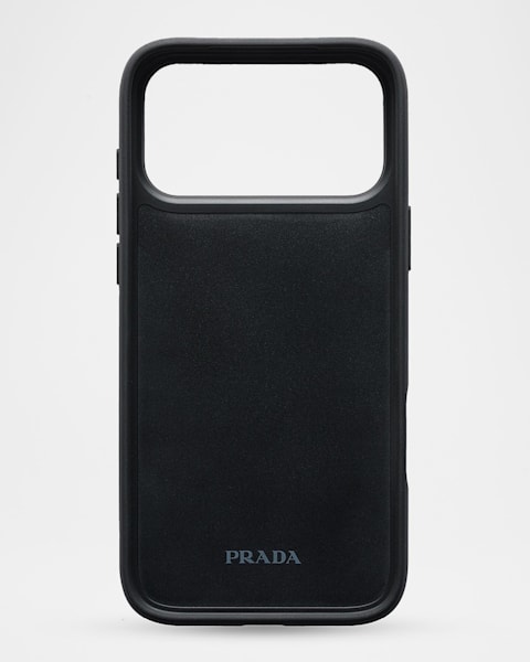 Prada Men's Saffiano Leather iPhone 17 Pro Phone Case | Neiman Marcus