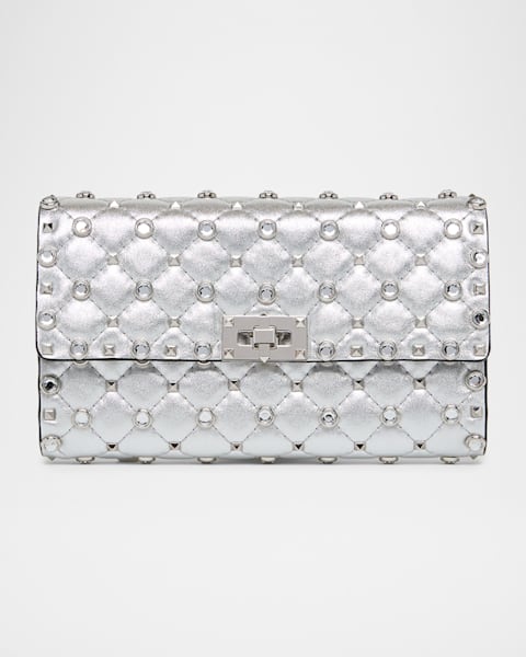 MCM 3D Diamant Metallic Leather Shoulder Bag | Neiman Marcus