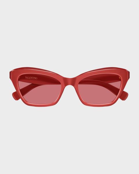 Valentino Garavani VLogo Signature 53mm Cat-Eye Sunglasses  display picture 3