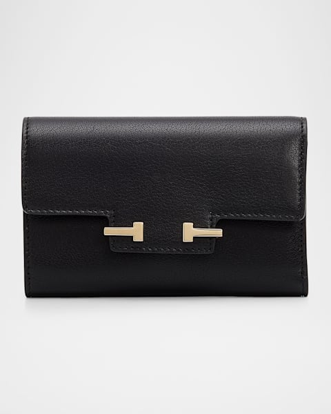 TOM FORD Men's Exotic Line Croc-Effect Money Clip Wallet | Neiman