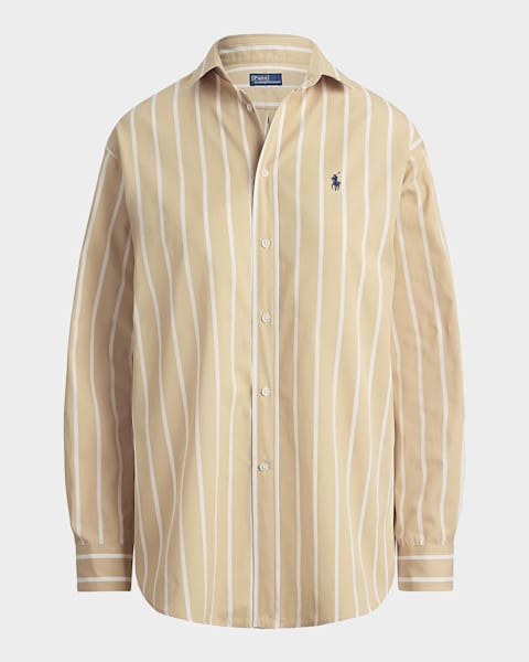 3.1 Phillip Lim Long-Sleeve Patchwork Polo Shirt | Neiman Marcus