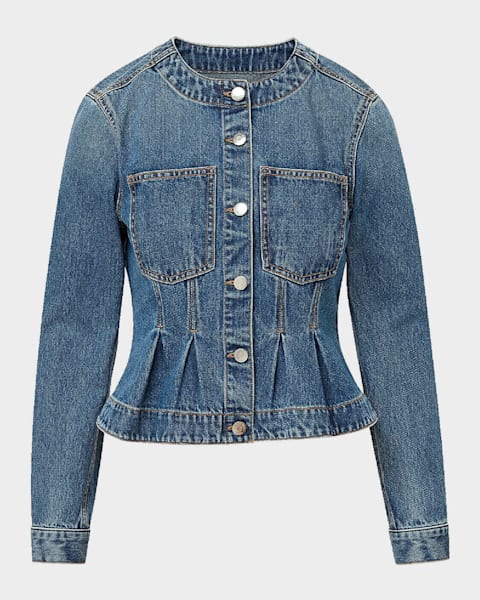 Citizens of Humanity Quira Puff Denim Jacket | Neiman Marcus