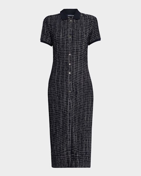 Veronica Beard Odele Jeweled Tweed Mini Dress | Neiman Marcus