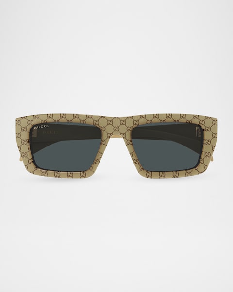 Gucci Men's GG1889S Acetate Square Sunglasses | Neiman Marcus