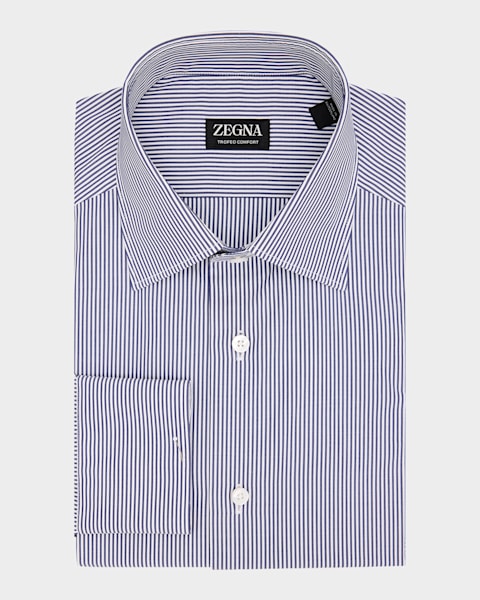 ZEGNA Men's Trofeo Comfort Cotton Dress Shirt | Neiman Marcus