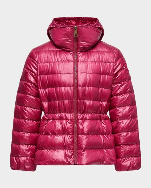 Moncler Kid's Quilted Puffer Faux Fur Jacket, Size 3M-3 | Neiman