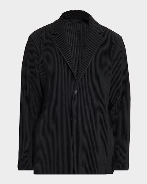 Homme Plisse Issey Miyake Men's Edge Ensemble Single-Breasted