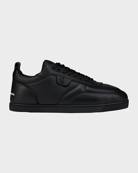 Maison Margiela Men's Replica Sprayed Leather Low-Top Sneakers