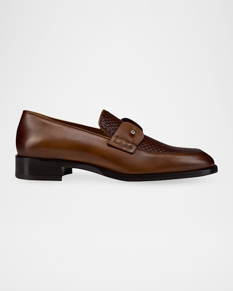 Brunello Cucinelli Men's Leather Derby Shoes | Neiman Marcus