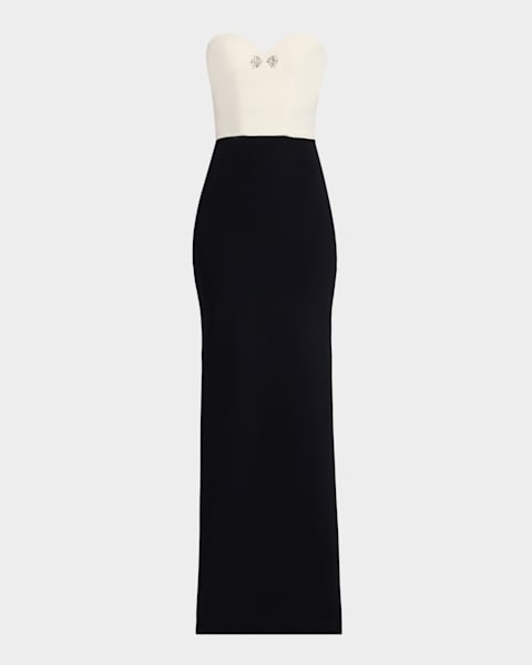 open lace back dress Christopher Esber 'Arched Palm' Dress – HONEY HIRE BOUTIQUE main image 1