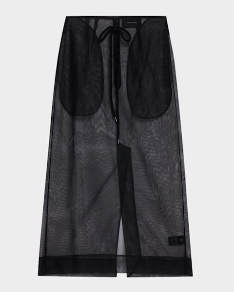 DOROTHEE SCHUMACHER Light Touch Ruffle-Hem Cotton Midi Skirt