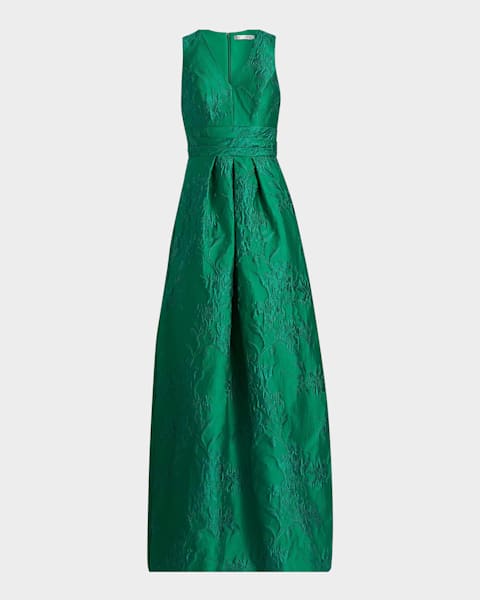 slim fit dress slacks Vintage 1974 Valentino Haute Couture Pale-Pink Beaded Crystal Silk Winged Cape  Gown main image 1