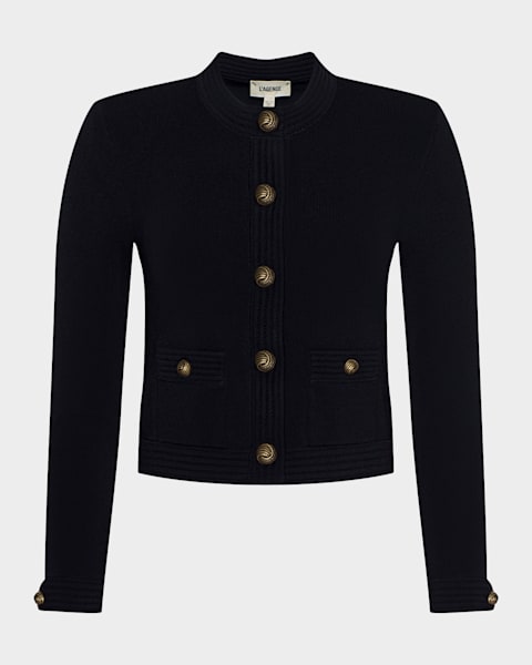 Prada Leopard-Print Cashmere Cardigan | Neiman Marcus