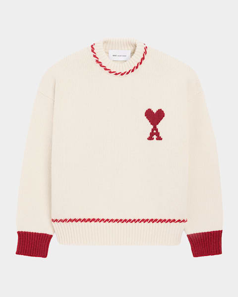 トップス AMI DE COEUR SWEATSHIRT Black Red Ami De Coeur Sweatshirt | AMI PARIS