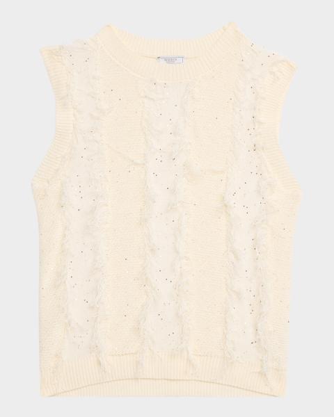 Kobi Halperin Anya Fringe-Hem Knit Vest | Neiman Marcus