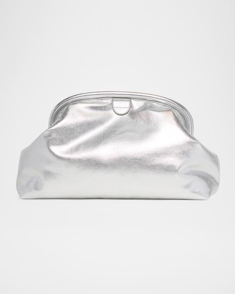 Stella McCartney Falabella Mini Pearly-Embellished Satin Clutch
