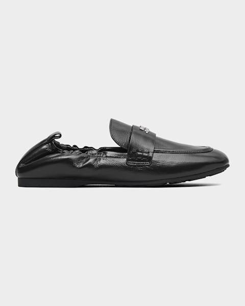 Jil Sander Sabot Leather Loafer Mules | Neiman Marcus