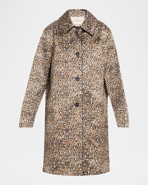 Prada Old Pique 3/4-Sleeve Polo Coat | Neiman Marcus