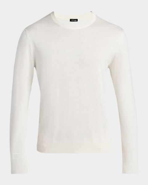 希少Lサイズ 00s PRADA silk 100% knit ニット セーター Prada Men's Long-Sleeved Linen & Silk Sweater | Neiman Marcus