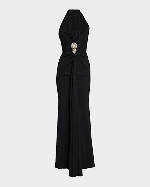 express chiffon halter maxi dress Beach Wedding Dress Halter Neckline A-Line Chapel Train main image 1