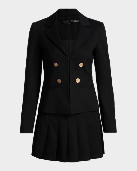 alice olivia latoya blazer mini dress Alice + Olivia LATOYA STRONG SHOULDER BLAZER MINI DRESS - CC303P54513K114