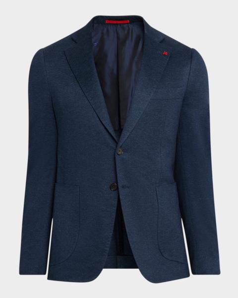  PLISSE ISSEY MIYAKE Press Coat ネイビー Homme Plissé Issey Miyake Men's Edge Ensemble Pleated Sport Coat