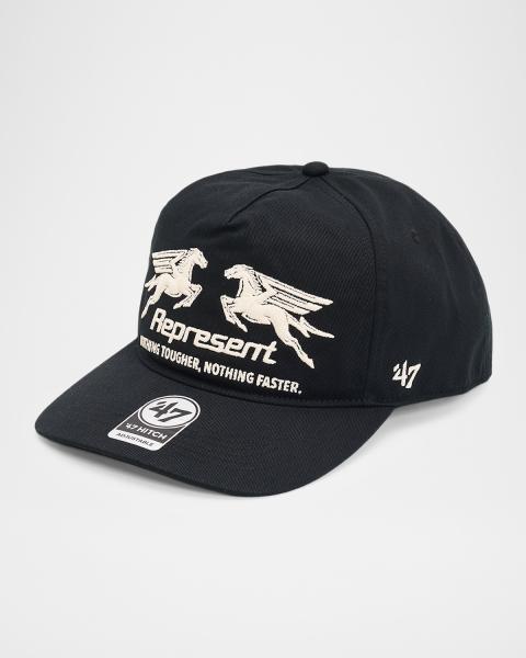 Amiri Men's Bones Stacked Trucker Hat | Neiman Marcus