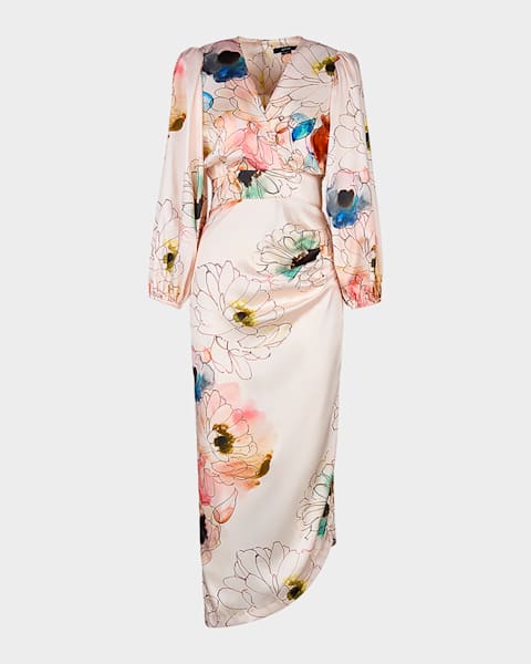 knee length dresses for ladies Staud Laura Flame Embellished Cover Up Mini Dress main image 0