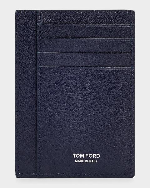 TOM FORD Men's Exotic Line Croc-Effect Money Clip Wallet | Neiman