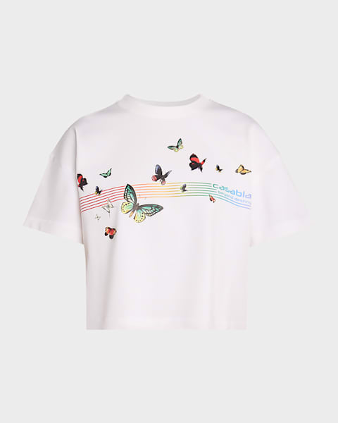 Rag & Bone Ozzy Allover Butterfly Tee | Neiman Marcus