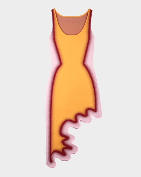 brooklyn wavy asymmetric sleeveless midi dress BROOKLYN WAVY ASYMMETRIC DRESS– PH5 main image 1