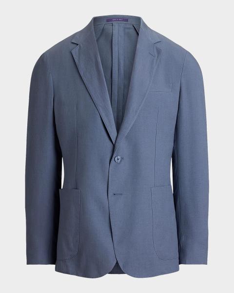 Ralph Lauren Purple Label Men's Hadley Hand-Tailored Herringbone