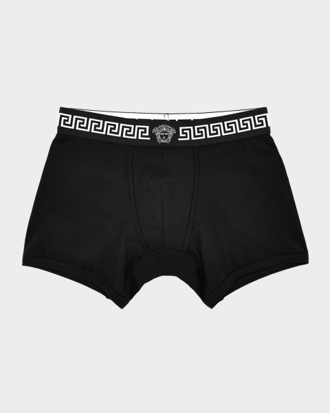 Versace Men's Medusa La Greca 3-Pack Boxer Briefs | Neiman Marcus