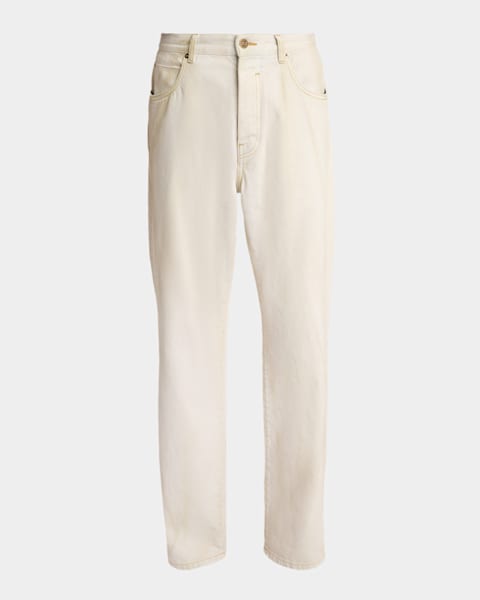 Balmain Men's Denim Biker Pants | Neiman Marcus