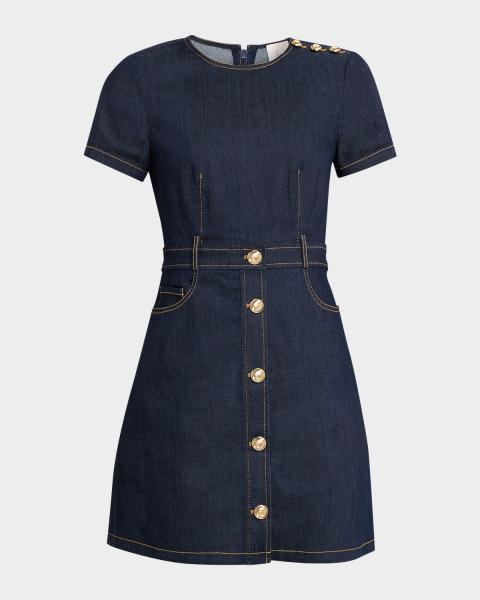 denim dress halloween costume ideas Agent Uptown Girls Overall Embroidered Womens Cosplay : Clothing, Shoes & Jewelry loop:Women's Dress Penny Color:floral-32 5 Sustainable Denim Dresses