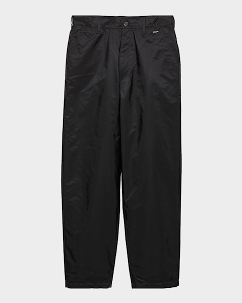 Prada Men's Patchwork Leather Straight-Leg Pants | Neiman Marcus